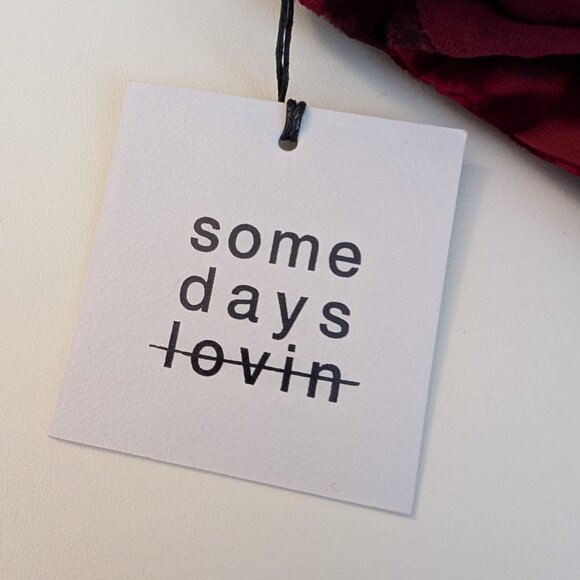 Somedays Lovin Blood Red Crushed Velvet Mini - Picture 4 of 8